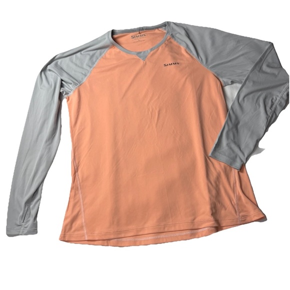 Simms Tops - Simms Fishing Women Solarflex Crewneck LS Shirt L Ultra Soft 50UPF Boston Whaler